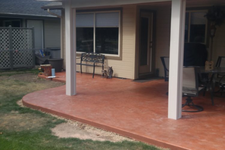 Stained Concrete Patio Contractor Sharp Exteriors