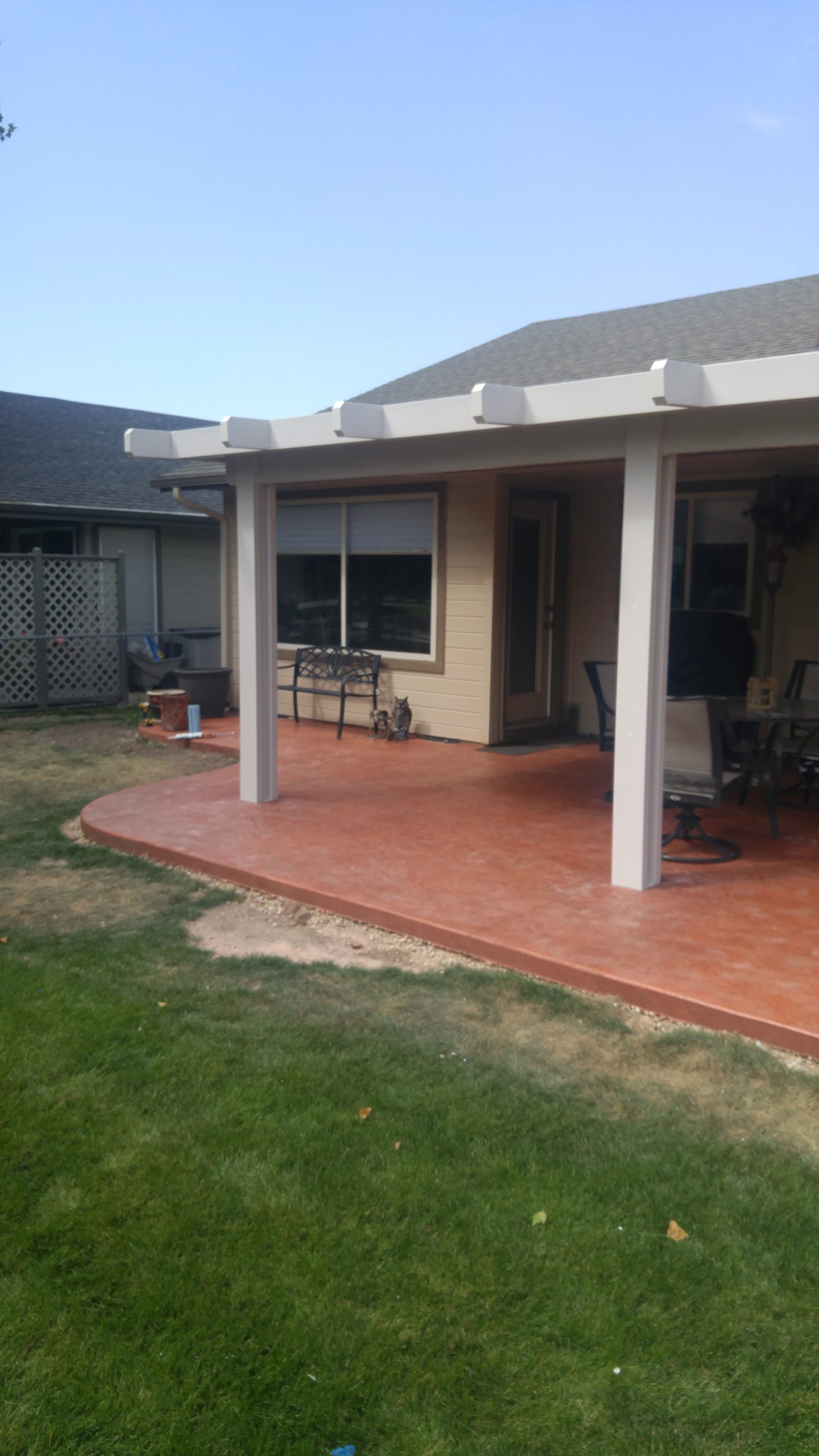 Stained Concrete Patio Contractor Sharp Exteriors